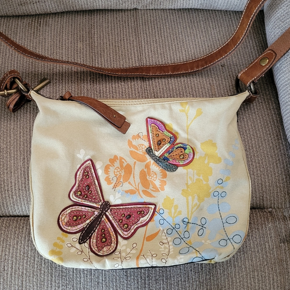 Fossil cross body bag butterfly